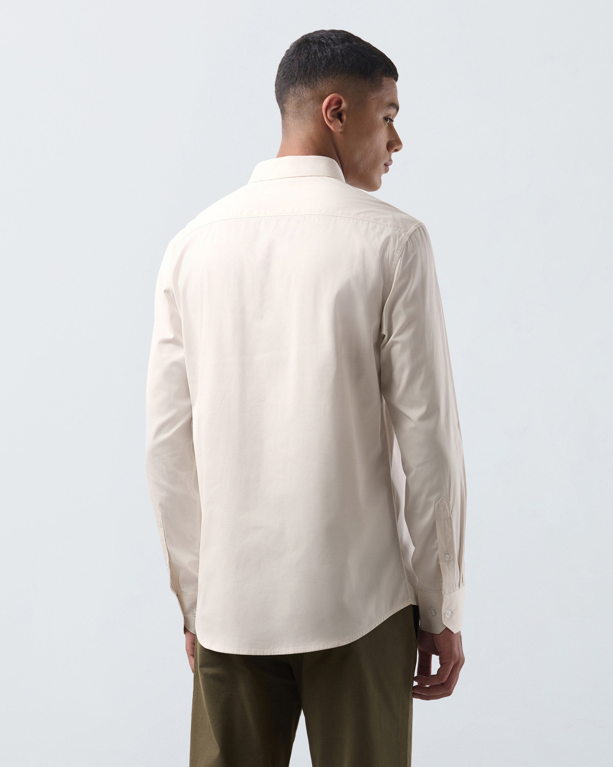KANSO Beige Dress Shirt, back
