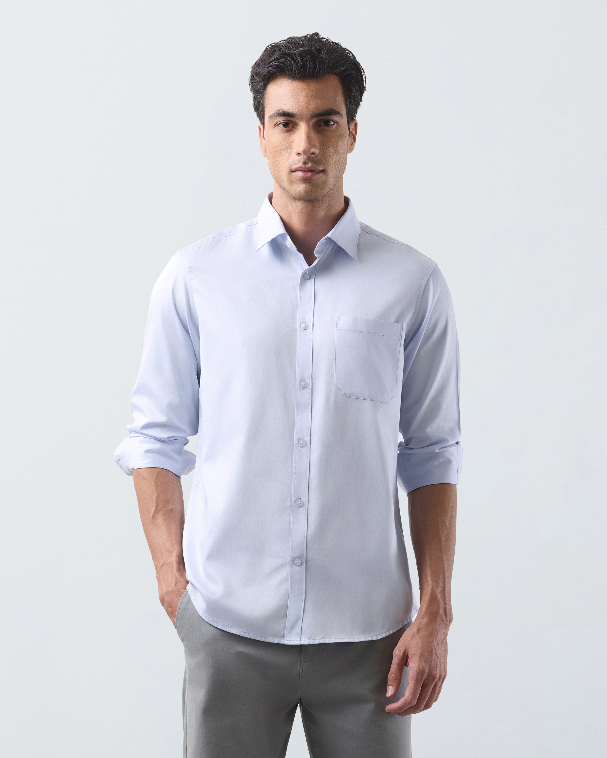 KANSO Blue Dress Shirt, front