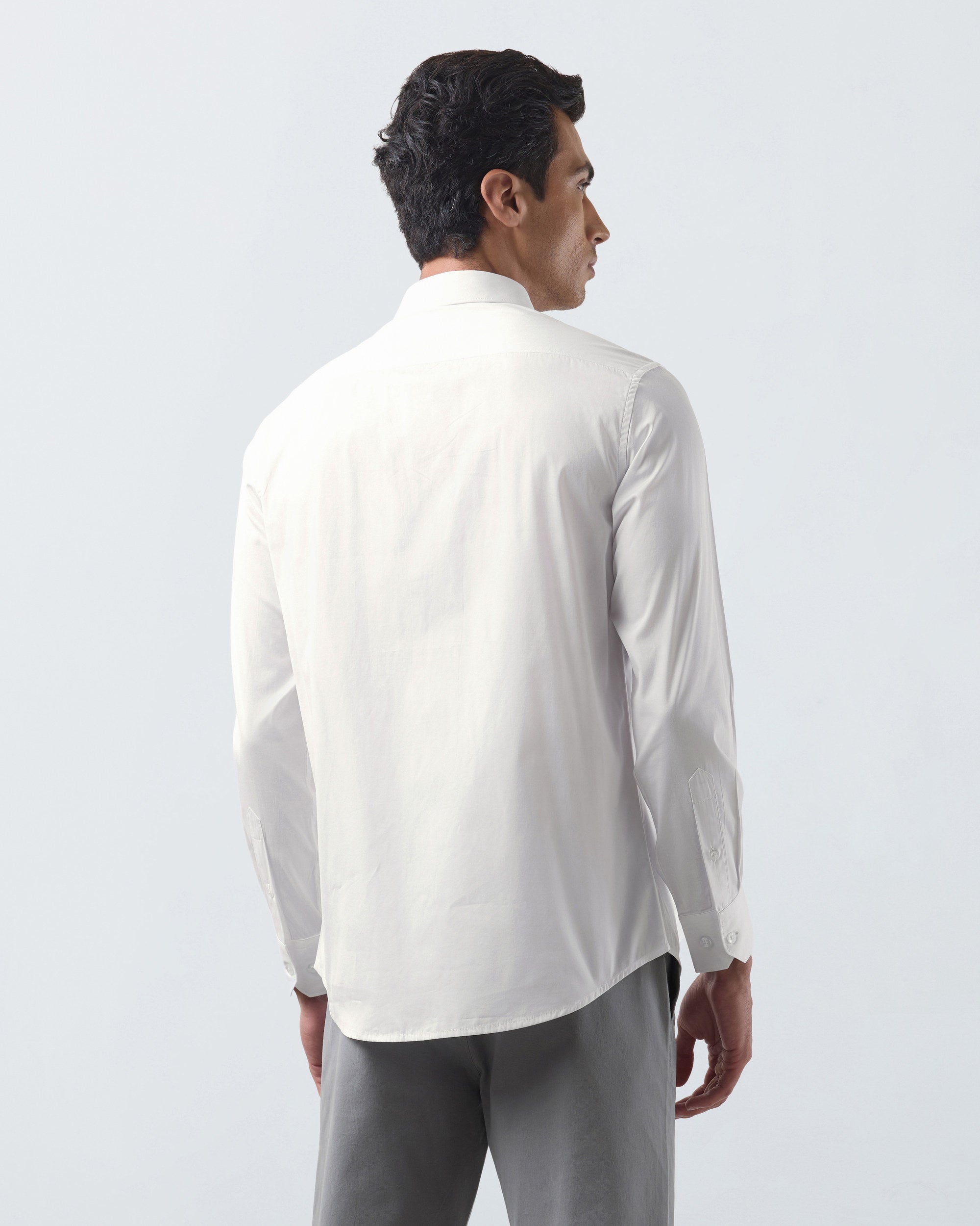 KANSO Ecru Dress Shirt, back
