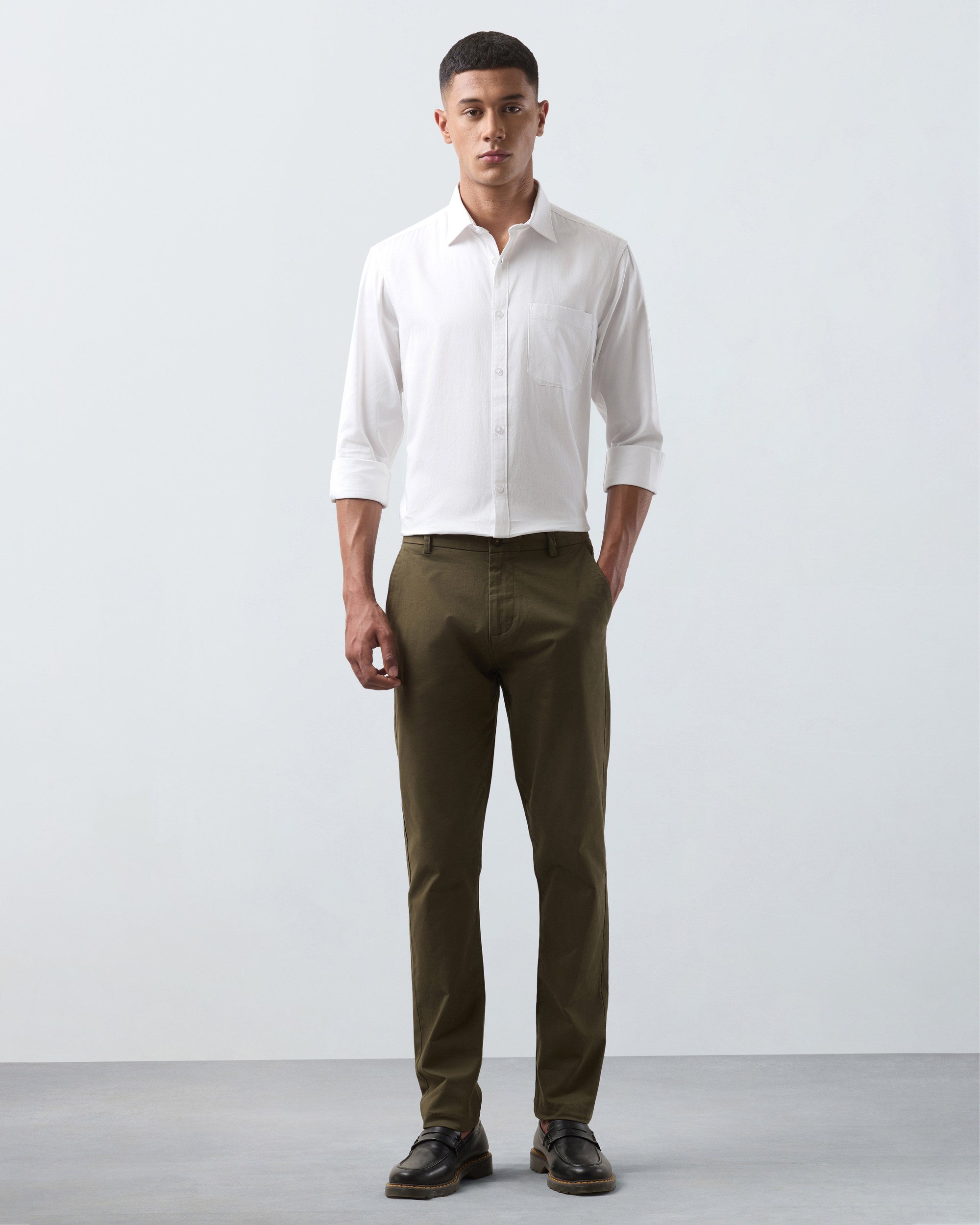 KANSO White Dress Shirt, full length