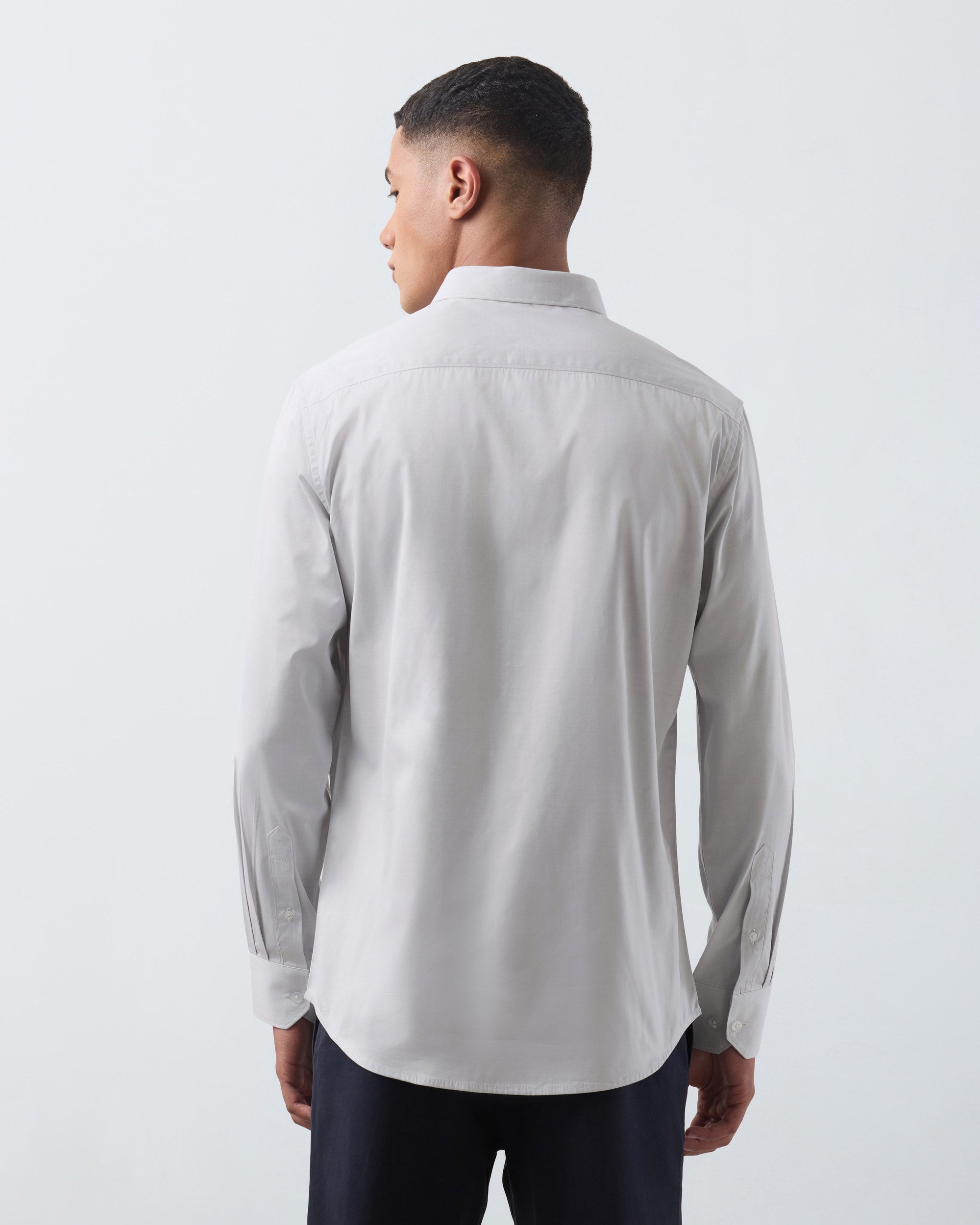 KANSO Grey Dress Shirt, back